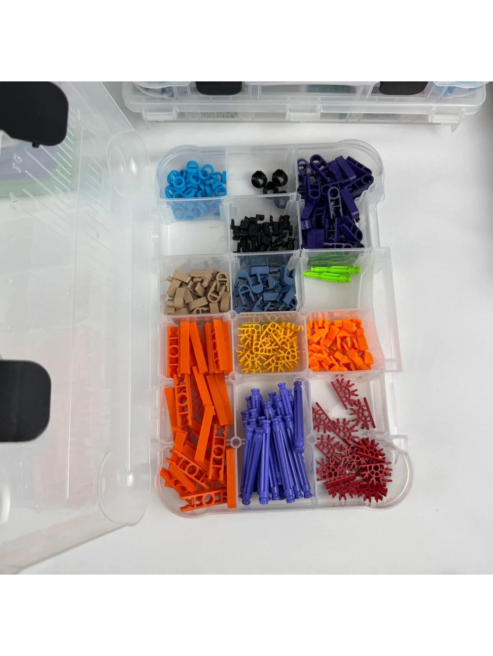 K'NEX Building Toy Set Bulk Lot with Storage Bins and Organizer